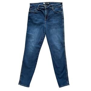 KUT from the Kloth skinny jeans women's sz 8 Blue Bodycon Preppy Mid Rise